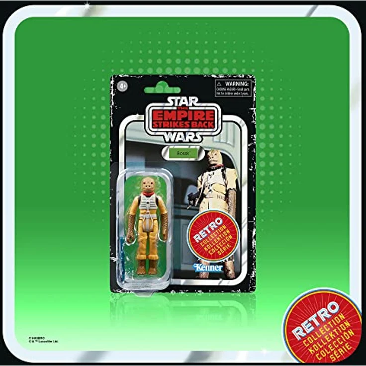 Star Wars Retro-Kollektion Kopfgeldjäger Doppelpack Boba Fett, Bossk, 9,5 cm, zu Star Wars: Das Imperium schlägt zurück – Bild 5