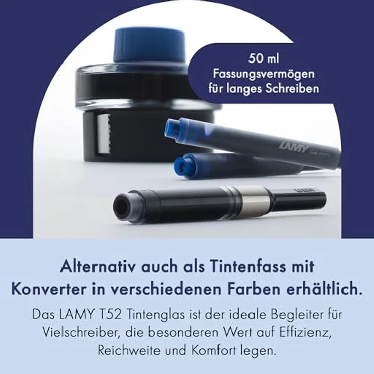LAMY T10 Tinte Großraumpatrone, 5er Pack blau für Füllhalter mit großem Tintenvorrat – Bild 5