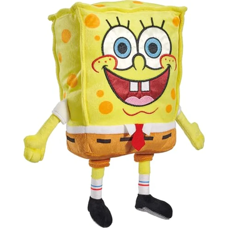Schmidt Spiele 42843 Spongebob, 28 cm Plüschfigur, Original Spongebob Charakter, handwaschbar, ab 0 Jahren – Bild 3