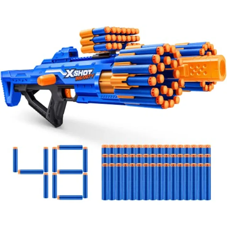 ZURU XShot Insanity Blaster Berzerko, leistungsstarker Blaster mit 27m Reichweite