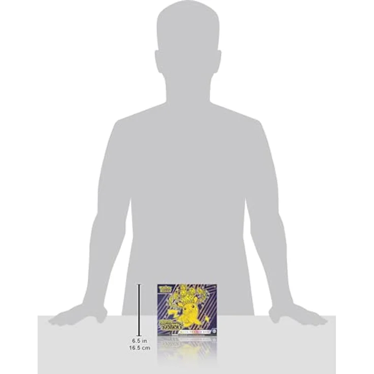 The Pokemon Company Pokemon Surging Sparks Elite Trainer Box, 9 Booster-Packs, 1 Full-Art Premium-Promo-Karte, 65 Kartenhüllen, 45 Energiekarten, Spielerleitfaden, Schadenszählerwürfel und Münzwurf-Marker – Bild 4