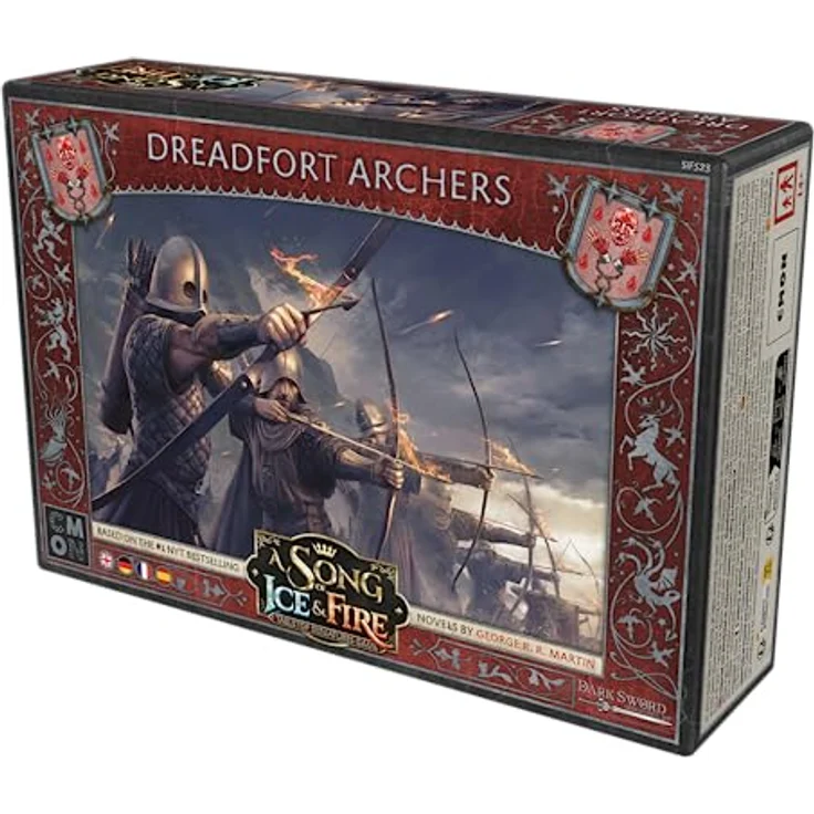 CMON Song of Ice & Fire - Dreadfort Archers, Miniaturen-Erweiterung mit 12 Bogenschützen von Grauenstein und Einheitenkarte – Bild 3
