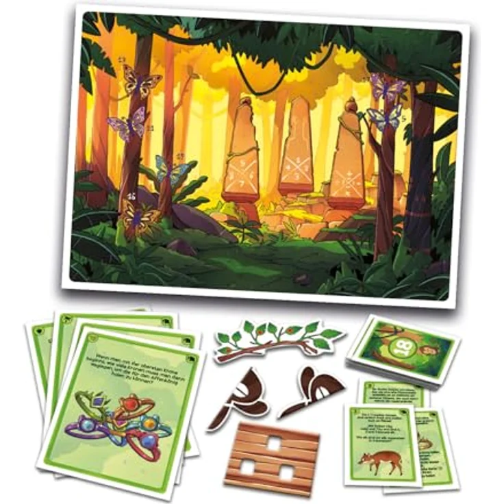 Clementoni Galileo Escape Games Trio-Set - Gesellschaftsspiel mit 3 Abenteuern in der Wildnis, Rätselspaß ab 8 Jahren – Bild 4