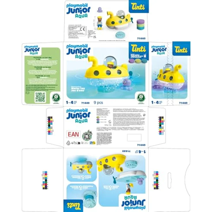 Playmobil® Konstruktions-Spielset Buntes U-Boot (71440), JUNIOR AQUA & Tinti, (9 St), Made in Europe – Bild 8