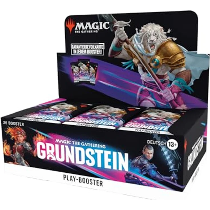 Magic The Gathering Grundstein Play-Booster-Display (Deutsche Version) - 36 Booster mit glänzenden Foilkarten und seltenen Karten – Bild 1