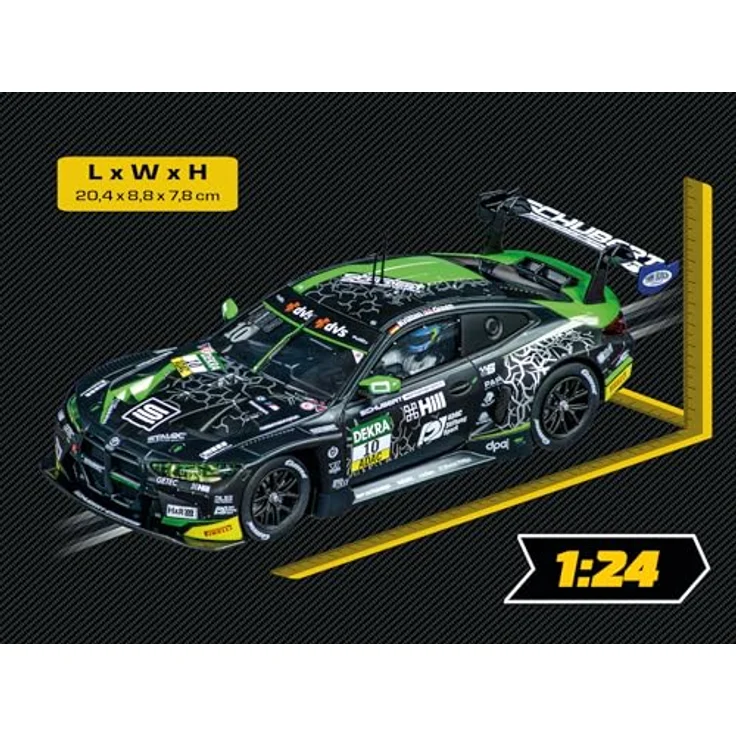 Carrera Digital 124 BMW M4 GT3 Schubert Motorsport No.1, detailgetreue Nachbildung mit funktionierenden Lichtern, Maßstab 1:24 für Motorsportfans ab 10 Jahren – Bild 2