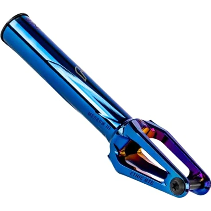 Ethic DTC Merrow V3 Stunt-Scooter Gabel SCS 187g Chrome Blau - Extrem leicht und stabil, für 120 mm Laufräder, inkl. Torx 40 Schraubenschlüssel – Bild 4