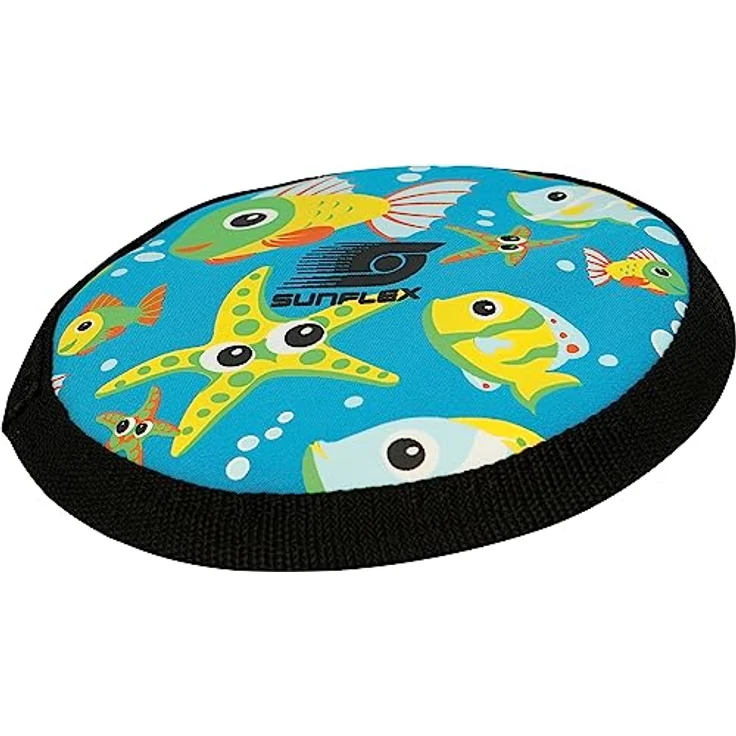 Sunflex Youngster Uranus Wurfscheibe Seaworld, 20,5 cm, aus hochwertigem Neopren, rutschfest und weich, modernes Fisch-Design für Kinder – Bild 2