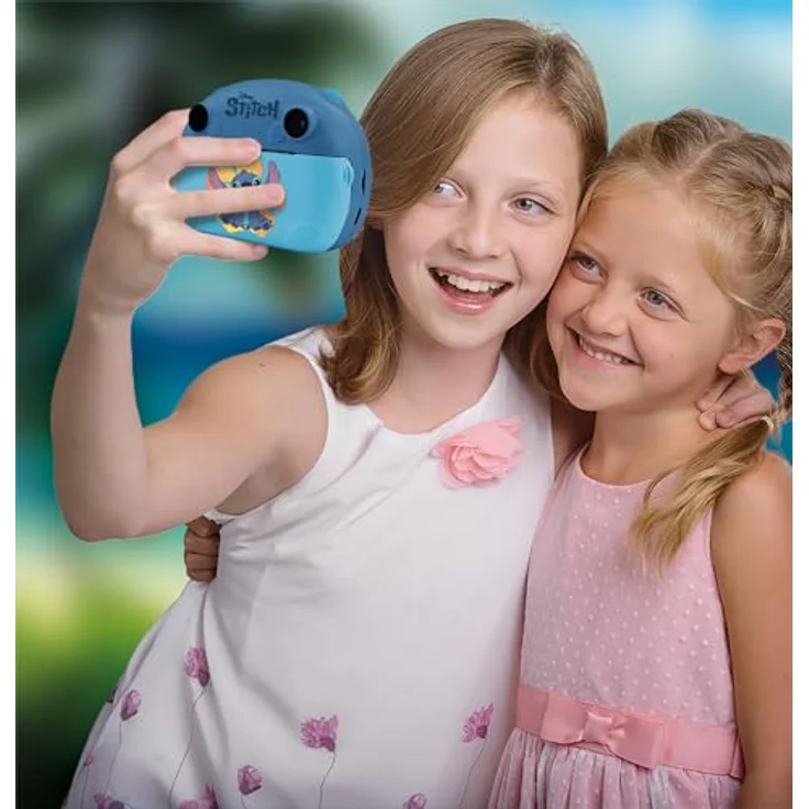 Lisciani Stitch Print Cam, Kinderkamera mit Dual-Kamera und lustigen Effekten, pastelrosa – Bild 6