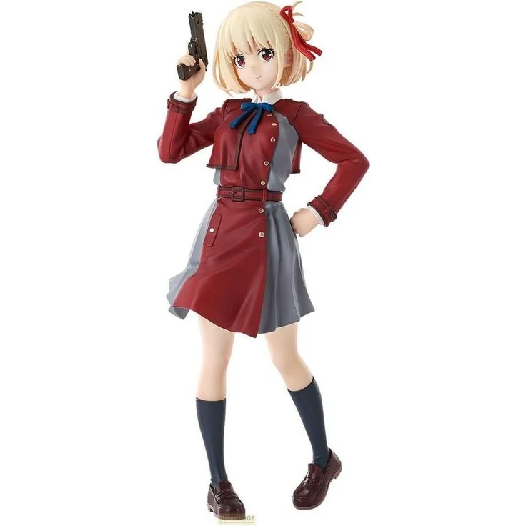 Good Smile Company Lycoris Recoil Pop Up Parade PVC Statue Chisato Nishikigi, 18 cm, detailreiche Sammlerfigur mit stabiler Base