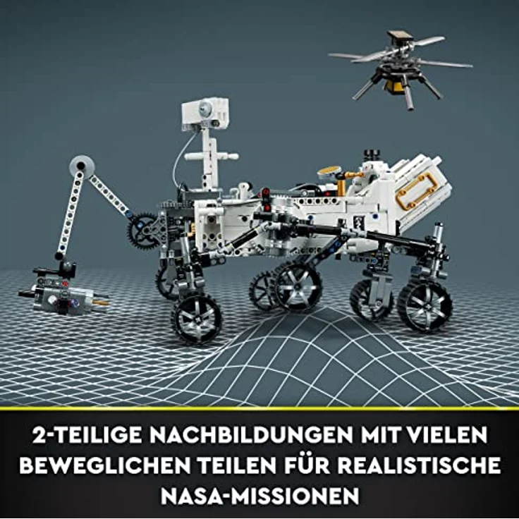 LEGO Technic NASA Mars-Rover Perserverance Weltraum Spielzeug Set mit AR-App, Wissenschafts-Spielzeug zum Bauen für Mädchen und Jungen ab 10 Jahren 42158 – Bild 3