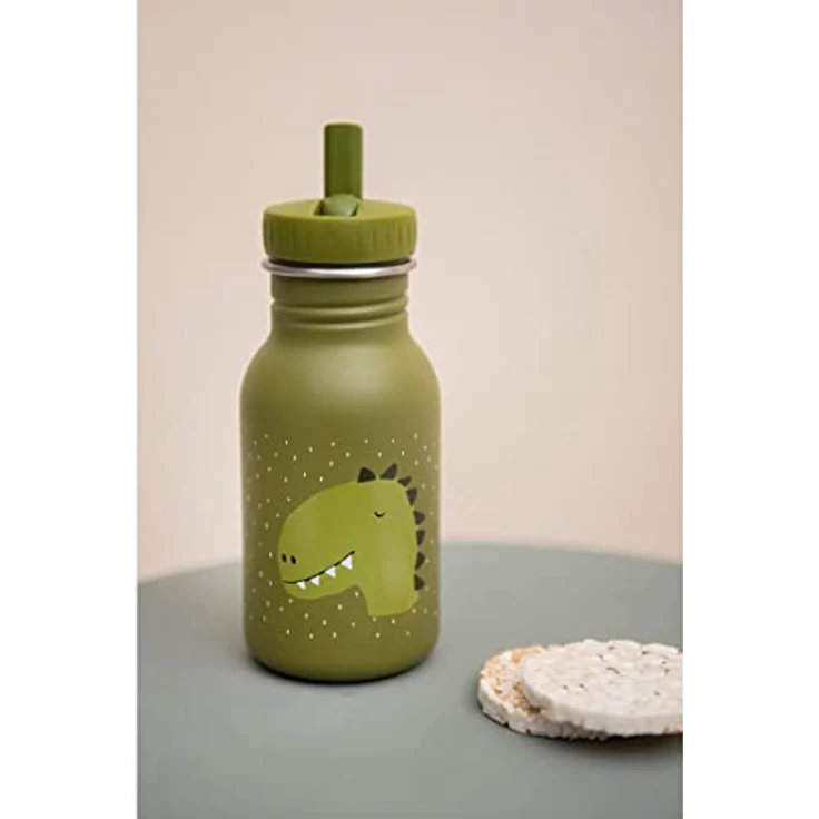 Trixie - Trinkflasche für Kinder aus Edelstahl 350ml - Mr. Dino (Dinosaurier) – Bild 4