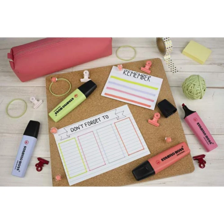 Textmarker - STABILO BOSS ORIGINAL Pastel - Einzelstift - Korallrot – Bild 3
