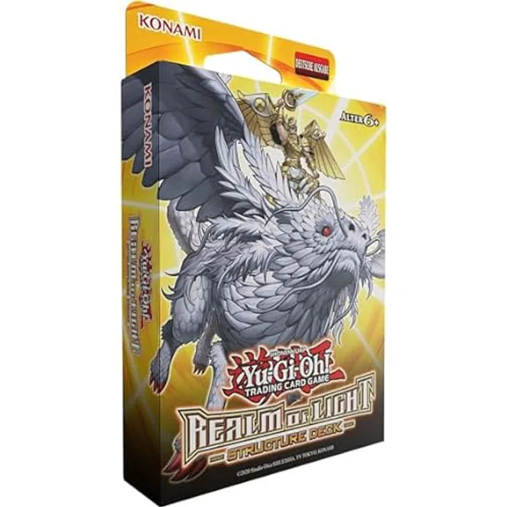 Yu-Gi-Oh! TRADING CARD GAME Structure Deck Realm of Light Unlimited – Deutsche 1. Auflage, Mehrfarbig - Neuauflage mit mächtigen Lichtverpflichtet-Monstern und brandneuem Synchromonster