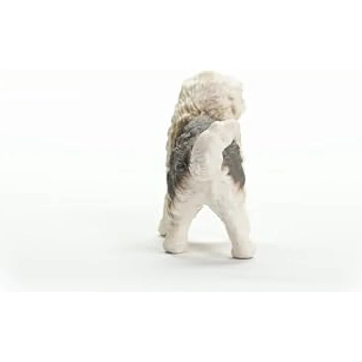 Schleich Bobtail (13968) Farm World, detailgetreue Figur mit üppigem Fell, ca. 7,7 x 2,5 x 5,7 cm – Bild 5
