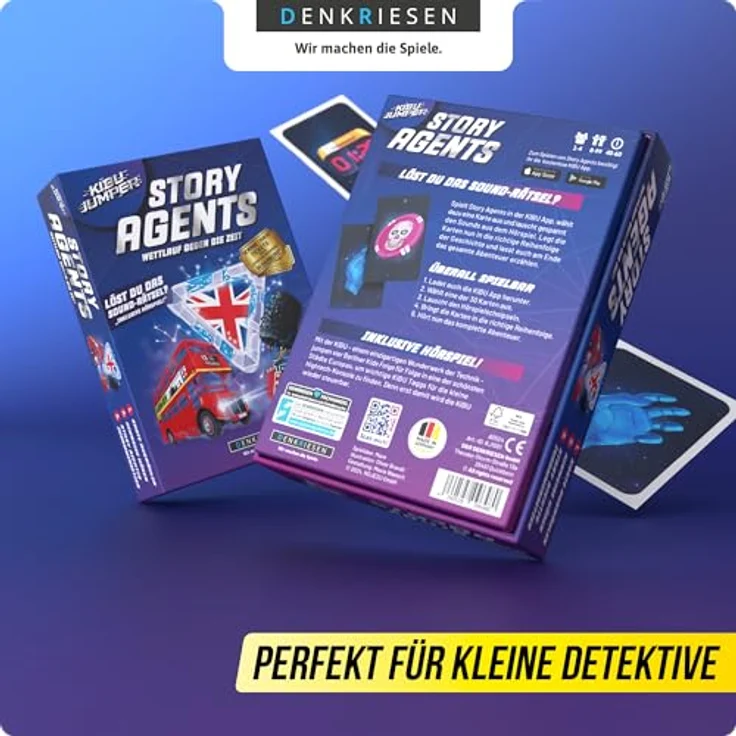D&R Denkriesen KIBU JUMPER® - Story Agent - Wettlauf gegen die Zeit - London - Folge 1, Kartenspiel für ab 4 Jahren, mit spannender Handlung und strategischen Herausforderungen – Bild 6