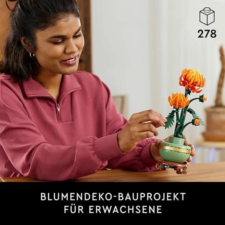 LEGO® Konstruktionsspielsteine Chrysantheme (10368), LEGO Botanicals, (278 St), Made in Europe - Preisvergleich – Bild 3