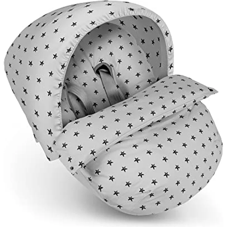 Amazon Cosy Fußsack für Kinderwagen, Gruppe 0, Sterne, Grau