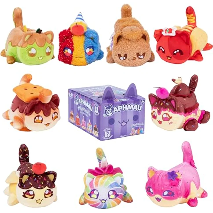Aphmau - 15 cm Mystery Meemeows Plush - Series 7 Carnival Treats, Sammelfigur mit Überraschungserlebnis in Blindbox, superweich und kuschelig – Bild 1