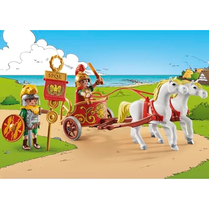 Playmobil® Konstruktions-Spielset Römischer Streitwagen (71543), Asterix, (31 St), Made in Europe – Bild 4