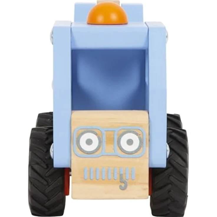 Small Foot Abschleppwagen aus FSC 100%-zertifiziertem Holz, Spielauto mit beweglichem Ladekran, ab 18 Monaten, blau – Bild 3