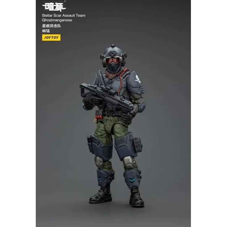 JOYTOY Dark Source Stellar Scarer Ghost Mangan Figur, 1/18 Militär Soldat mit dunklem Fantasy-Design – Bild 4