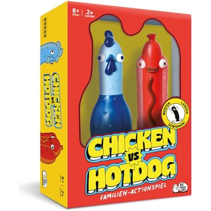 Big Potato Chicken vs Hotdog, Chaotisches Partyspiel für 2-10 Spieler mit 30 epischen Herausforderungen und Bonusinhalt – Bild 1