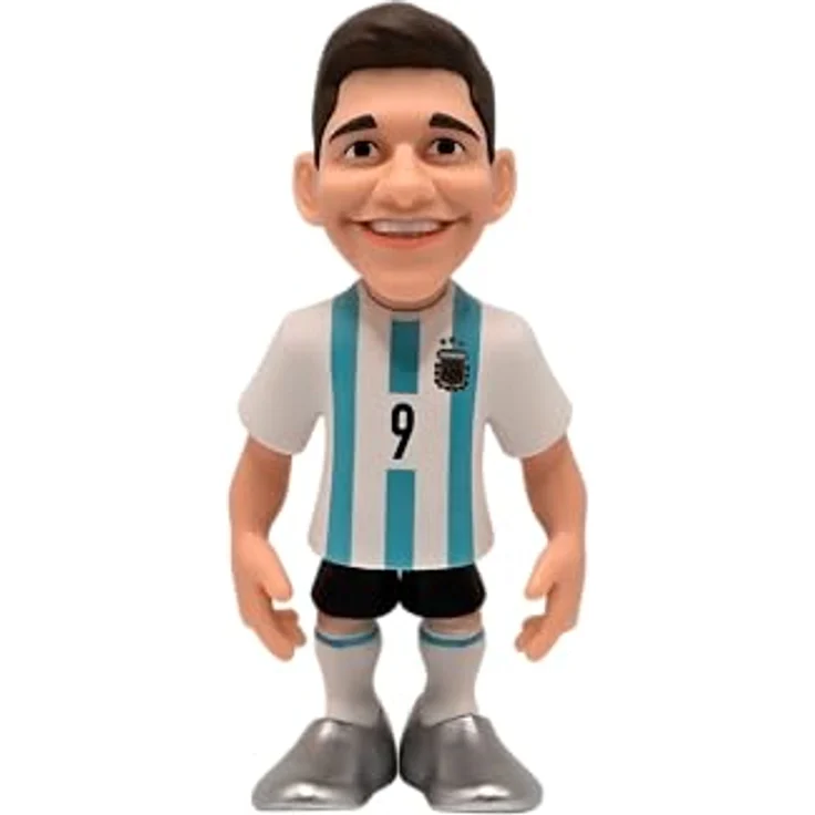 Asmodee MINIX Fußballstars Sammelfiguren, Julián Álvarez, Argentinien AFA, 12 cm, detailreiche Vinyl-Figur in stilvoller Verpackung – Bild 2