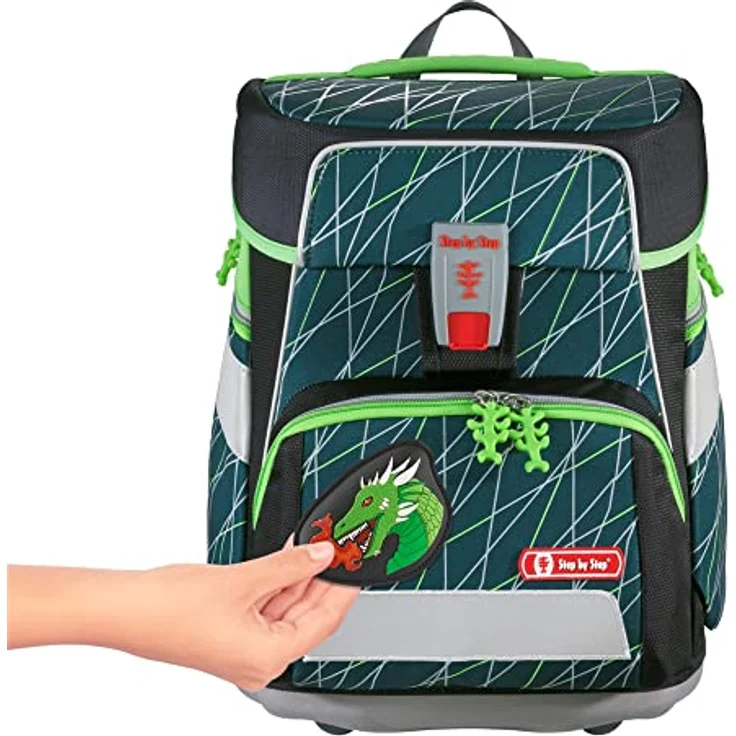 Step by Step Magic Mags Flash „Mystic Dragon Zion“, Drache, mit Leuchteffekt, als Ergänzung für den Schulranzen oder Vorschulrucksack – Bild 3