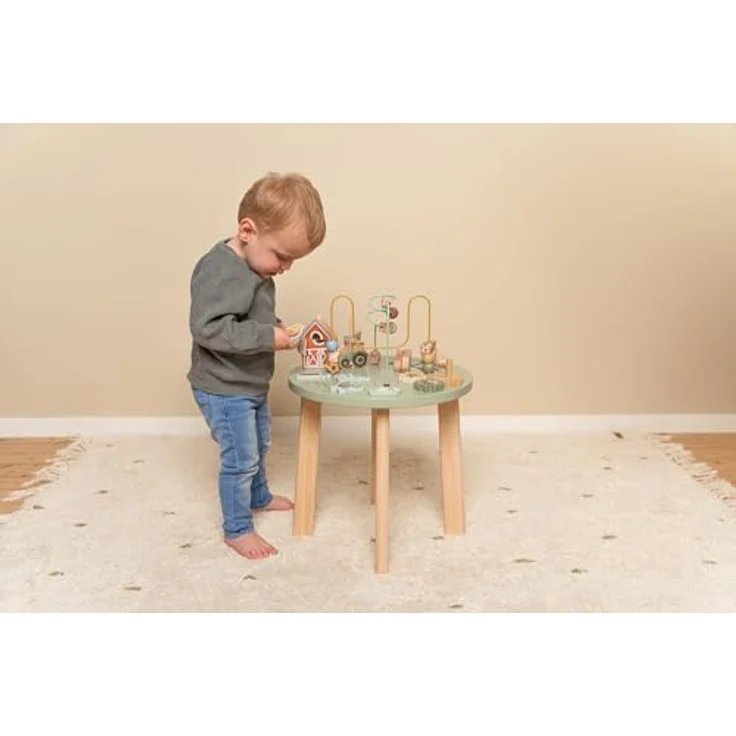 Little Dutch 7141 Holz Aktivitätstisch/Spieltisch - Little Farm grün - Preisvergleich – Bild 5