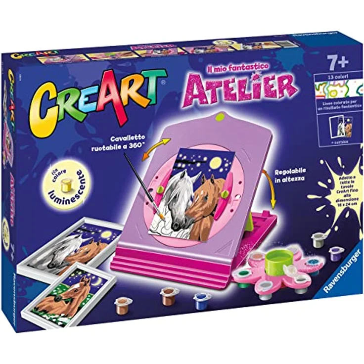 Ravensburger Creart Atelier Cavalli - Malen nach Zahlen - Komplettset - Kompatibel mit der Creart Linie – Bild 2