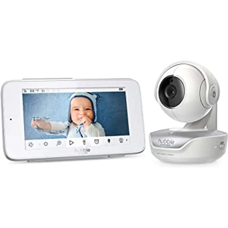 Hubble Connected, Babyphone, Nursery Pal Deluxe (Babyphone mit Kamera, 300 m)