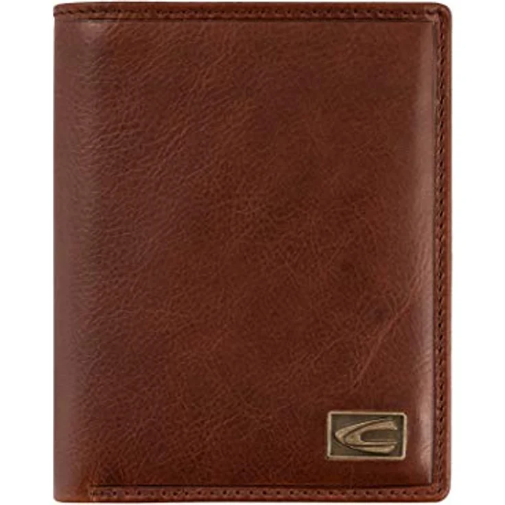 camel active Japan Herren Geldbörse RFID Hochformat Leder Mittelgroß Cognac Braun – Bild 1