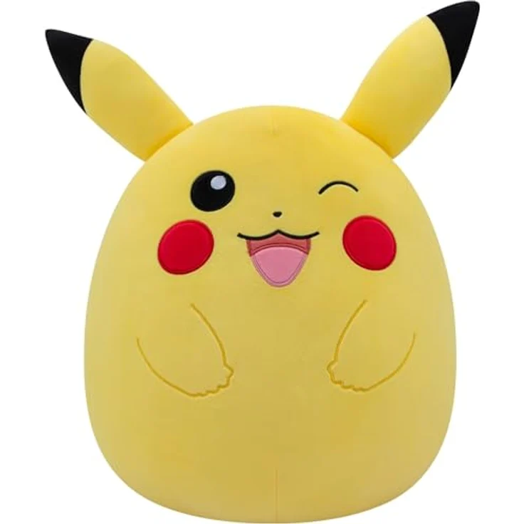 Squishmallows Pokemon 35.6 cm Pikachu Plüsch - Ultrasoft Stofftier Großer Plüsch, Offizieller Pokemon Plüsch, Gelb – Bild 1