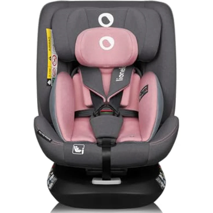 lionelo Autokindersitz BASTIAAN ONE i-SIZE, 4-in-1, 360 Grad, 0-36kg, grau – Bild 3