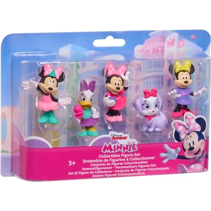 Just Play Disney Junior Minnie Mouse Sammelfiguren-Set, 5-teilig, bunte 6 cm Figuren, spielzeug für Kinder ab 3 Jahren – Bild 4