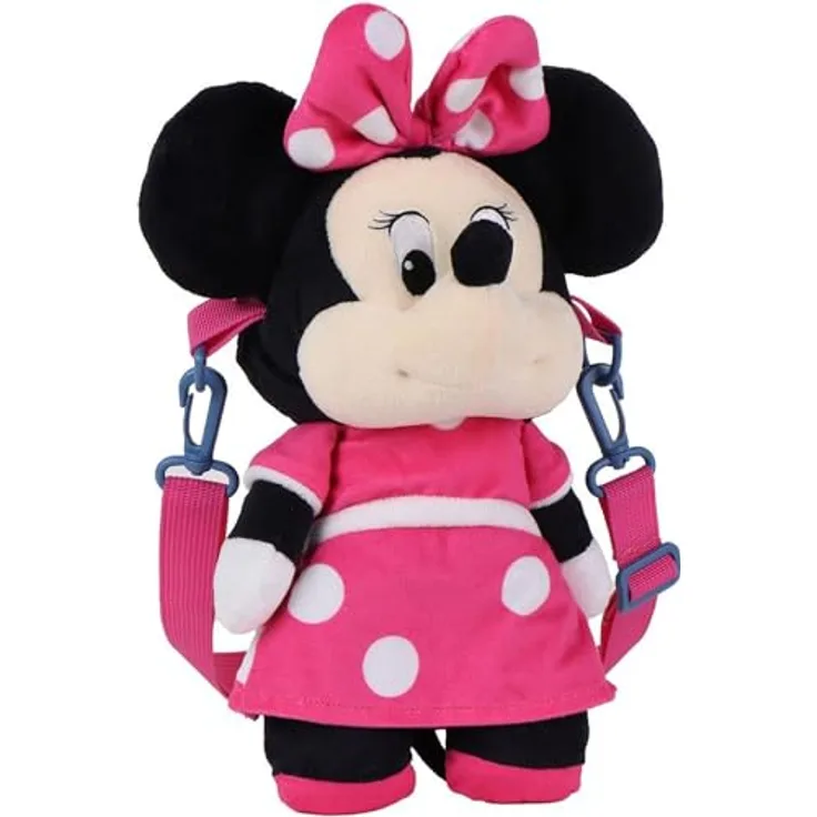 Cerda Minnie Mouse Plüsch Handtasche, 18x34x11 cm, weich und leicht, ideal für Kinder