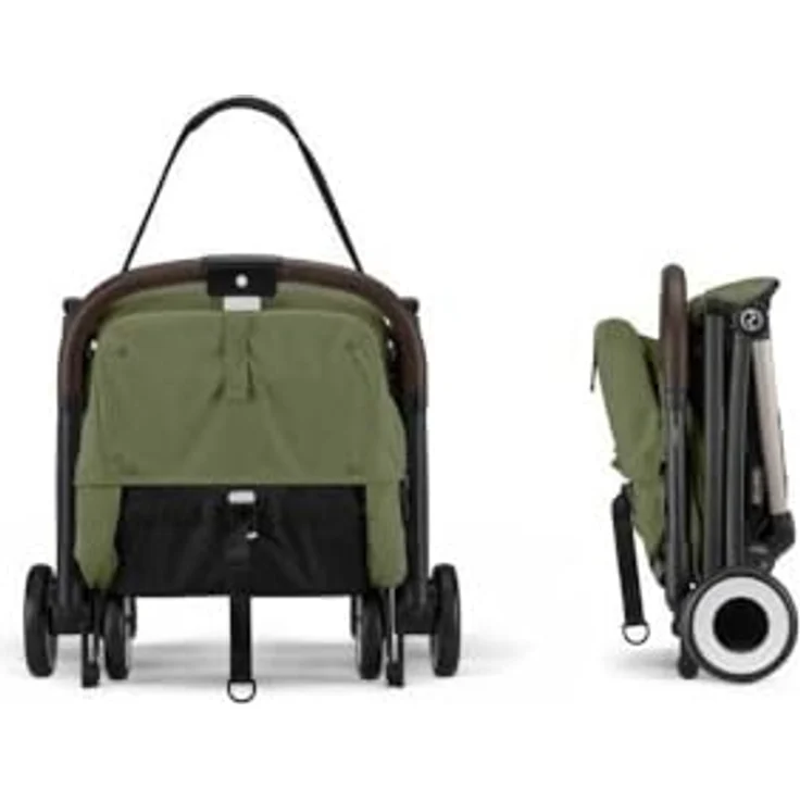 cybex Gold Buggy Orfeo, Buggys mit Feststellbremse, Federung und 5-Punkte-Gurt, Waldgrün, 52x102x77 cm – Bild 4