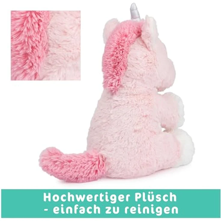 GUND Alora, das Einhorn - ca. 30 cm großes interaktives Plüschtier, singt EIN ABC Lied und EIN 123 Lied, spricht, klatscht in die Hände und das Horn leuchtet, ab 10 Monaten – Bild 5