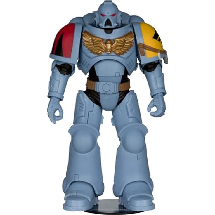 McFarlane Warhammer 40.000 Grey Hunter (Space Wolves), 17,8 cm Actionfigur mit 22 beweglichen Teilen, inklusive Bolzenpistole und Kettenschwert, in thematischer Fensterbox – Bild 3
