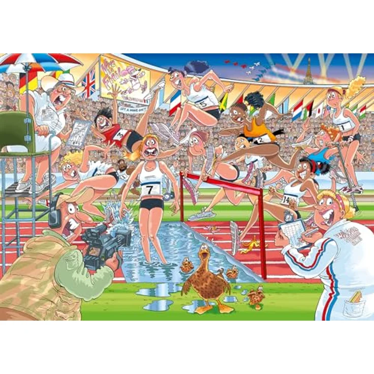 Wasgij Original 44 Summer Games!, Puzzle mit 1000 Teilen und aufregendem Sportmotiv – Bild 3