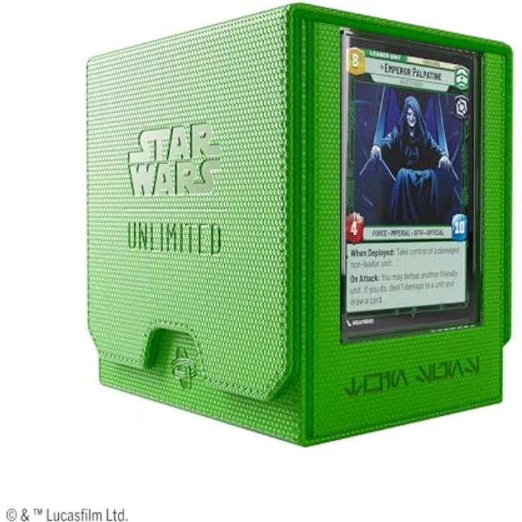 Gamegenic Star Wars: Unlimited Twin Suns Deck Pod – Premium Deckbox für Kartenspiel, grünes Design, bis zu 100 Karten und Sammelkarte in Hyperspace-Foil – Bild 3