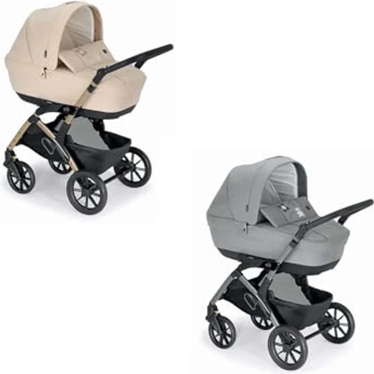 Cam il mondo del bambino 2in1 Kombi-Kinderwagen Dinamico Smart, vielseitig mit 4-fach verstellbarer Rückenlehne und geräumiger Babyschale, inkl. Zubehör, mehrere Farben verfügbar – Bild 7
