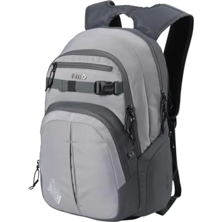 Nitro Chase Rucksack, Schulrucksack mit Organizer und 17 Zoll Laptopfach, Komfortable Rückenpolsterung, Farbvarianten nicht angegeben