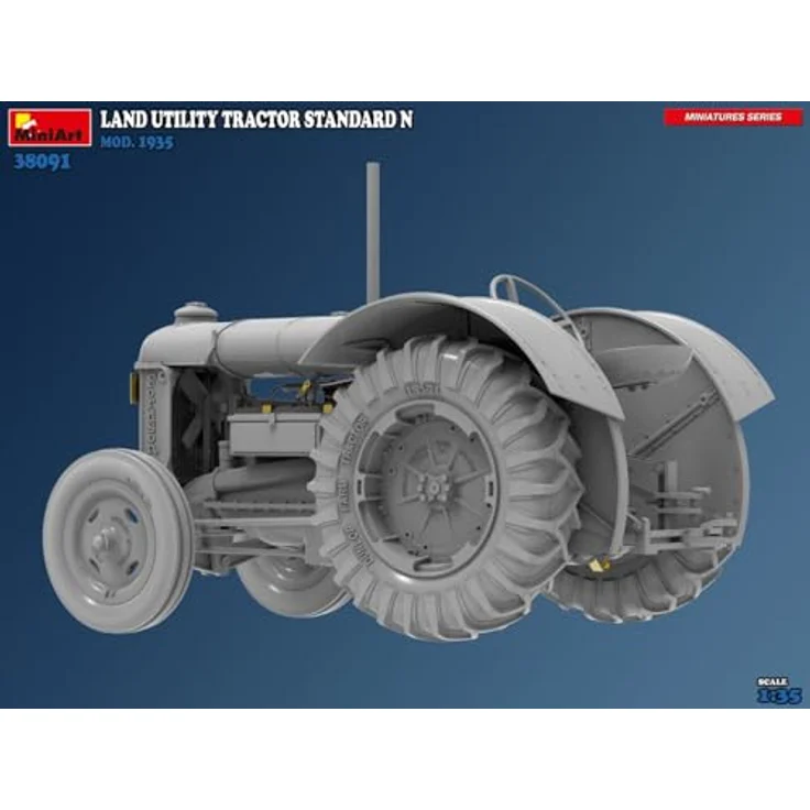 Mini art 1:35 Ackerschlepper Std. N Mod. 1935, detailgetreues Modellfahrzeug aus Kunststoff, 59 cm lang, historische Nachbildung eines Landnutzungs-Traktors – Bild 6