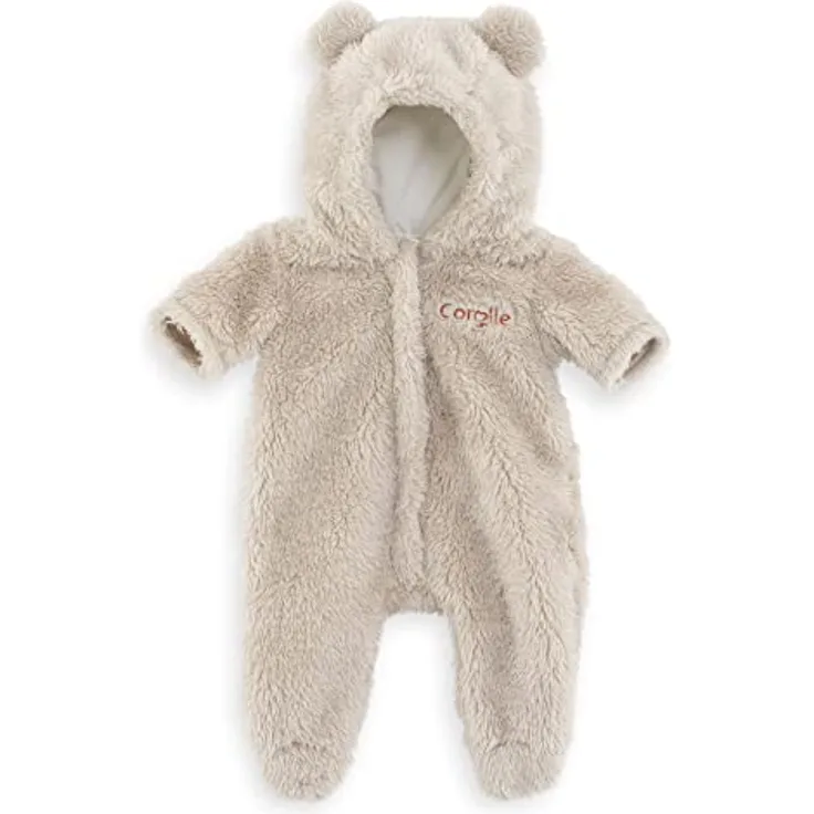 Corolle 9000160140 Schneeanzug, Teddy, Puppenzubehör, Puppenkleidung, für alle 42cm Babypuppen, ab 2 Jahre