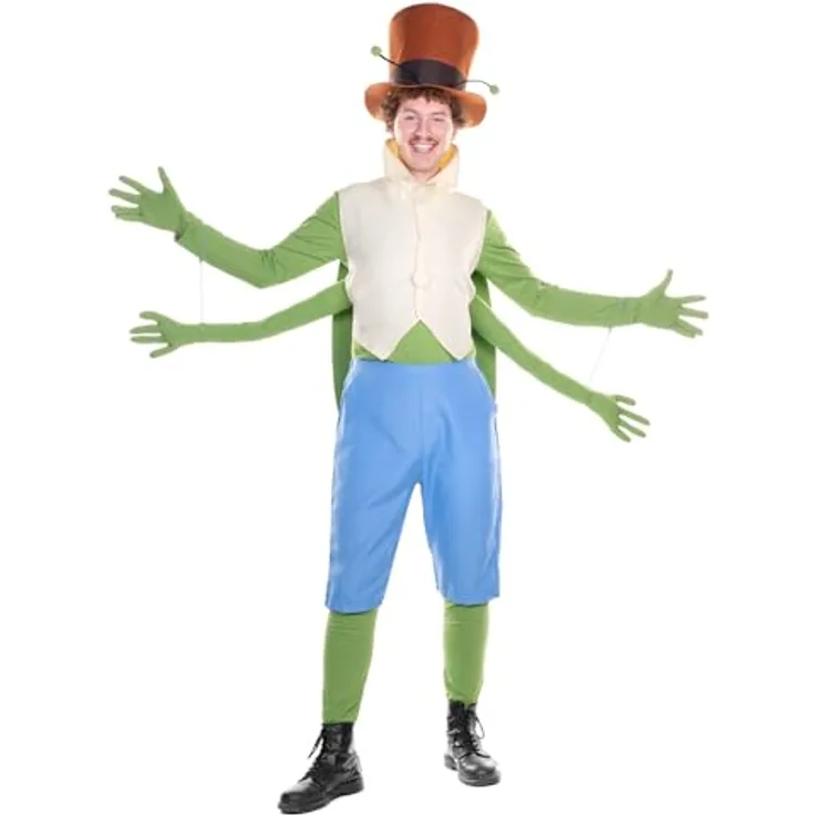 Maskworld Flip Grashüpfer Kostüm - Biene Maja Tierkostüm - Größe: XXL - Offizielles Lizenzprodukt - Karneval, Halloween & Motto-Party