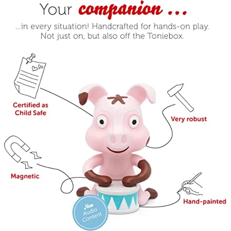 tonies Lieblings-Kinderlieder mit Tieren Hörfigur - Bildschirmfreies Musikspielzeug, ca. 45 Minuten Laufzeit, für Toniebox geeignet – Bild 3