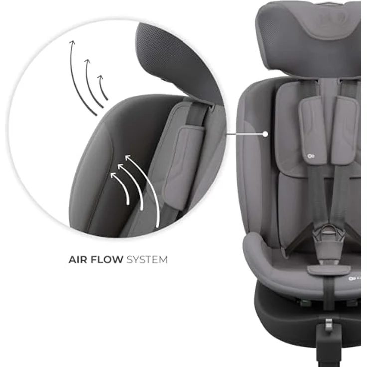 KinderKraft I-FIX ENDURA SAFE, Kindersitz für Kinder, grau – Bild 9