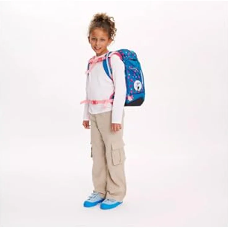 ergobag Schulrucksack Maxi (5tlg), ergonomisch, 100% recyceltes PET, mit Federmäppchen und Sportrucksack, blau – Bild 7